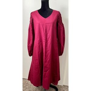 Merlette Maroon Dress - X-Small
